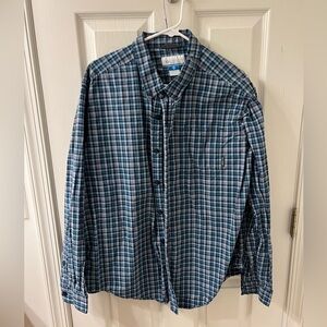 Blue Columbia Casual Button Shirt